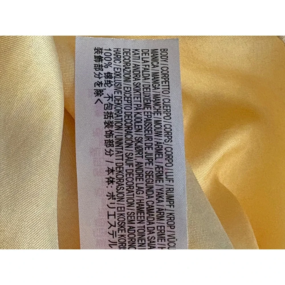 Disney Princess Belle Beauty and the Beast Costume Dress Gold Girls Size 9/10 - Picture 6 of 7